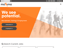 Tablet Screenshot of maxima.com.au